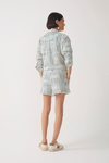 Short Moletom Estampa Listra