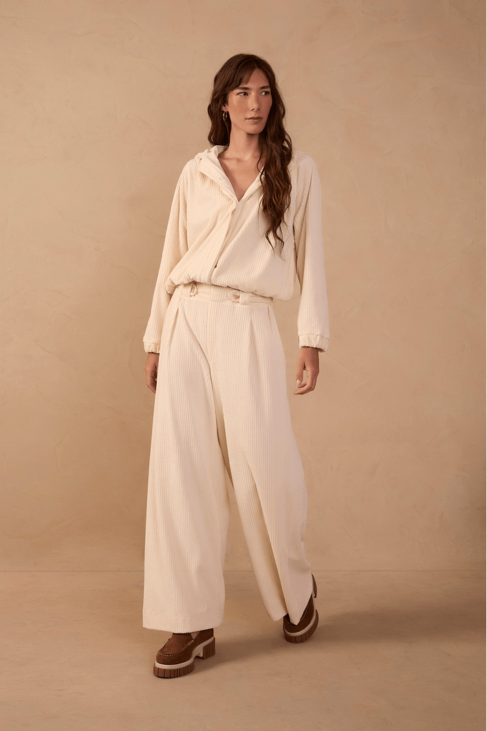 Calça Alfaiataria Malha Cotelê