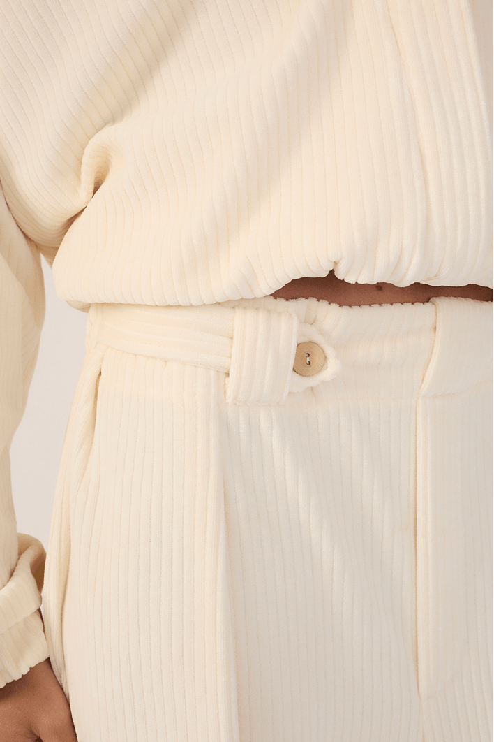 Calça Alfaiataria Malha Cotelê