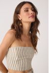 Blusa Sem Alça Listrado