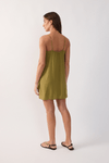 Vestido Curto Crepe Sobreposição