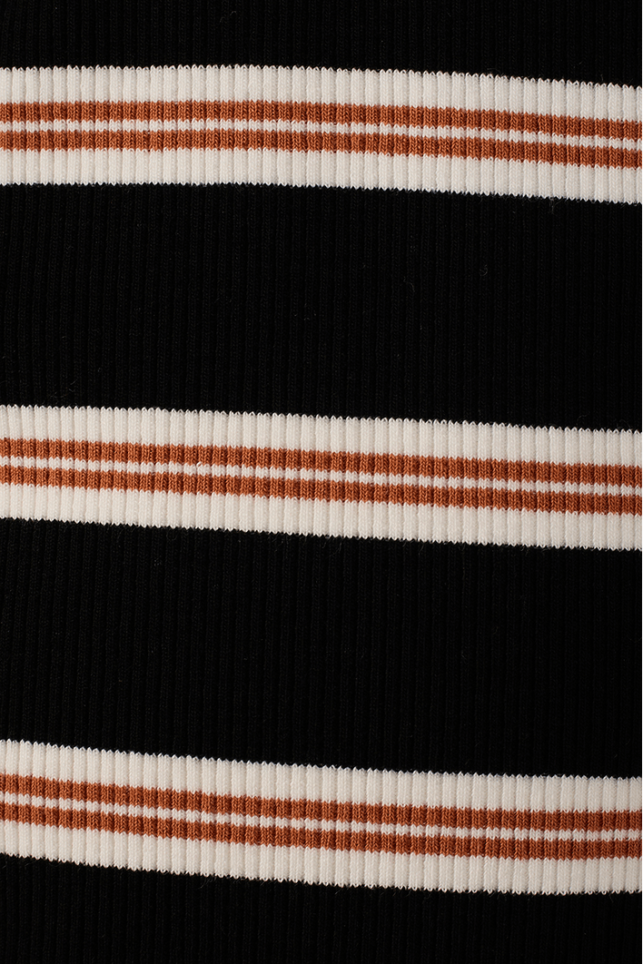 Blusa Polo Listrado Canelado