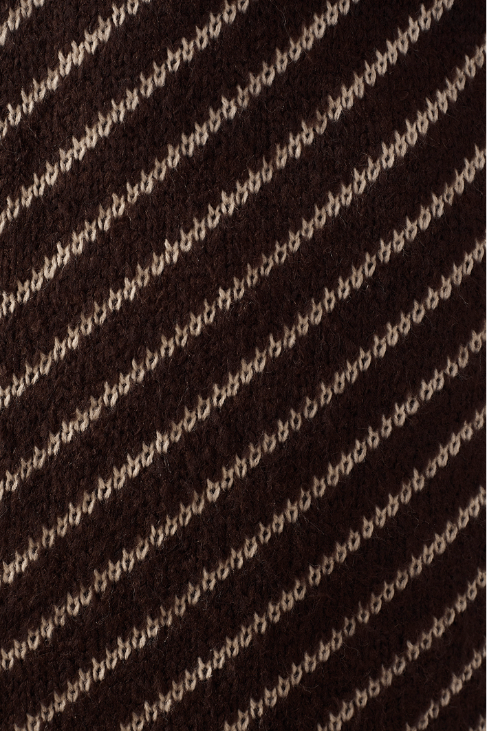 Blusa Tricot Jacquard Diagonal