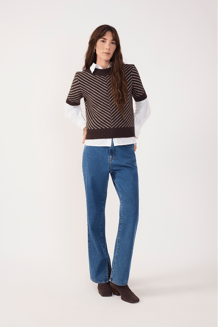 Calça Jeans Reta Vintage