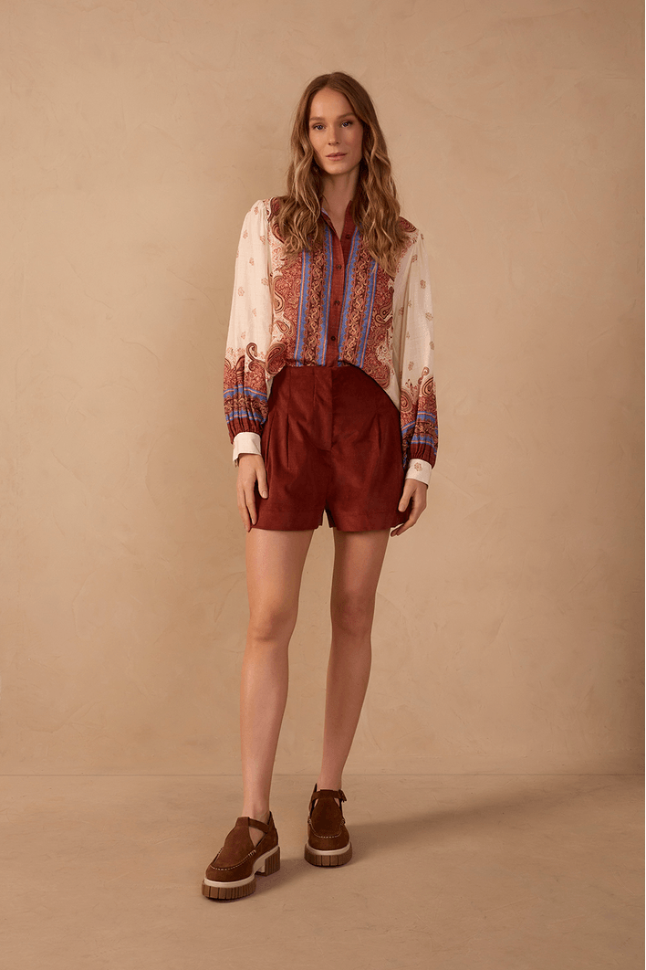 Short Veludo Cotelê