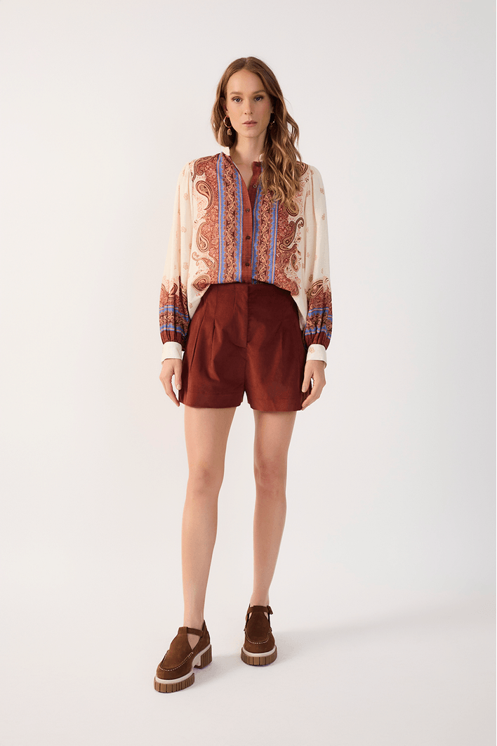 Short Veludo Cotelê