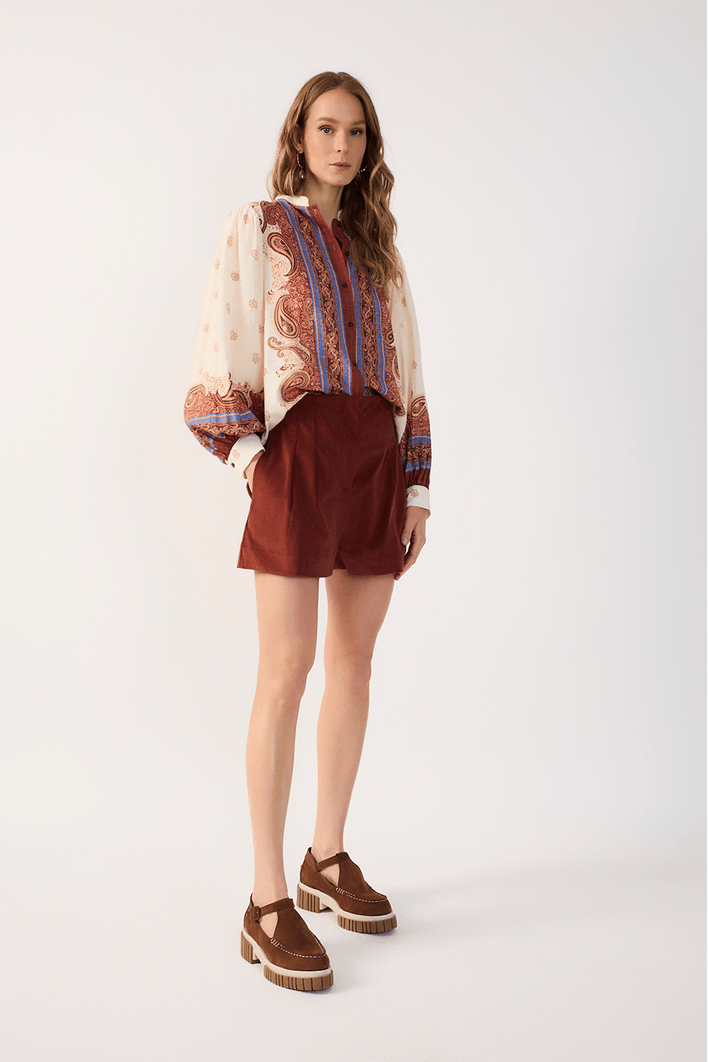 Short Veludo Cotelê