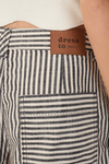Short Sarja Linho Listra Black