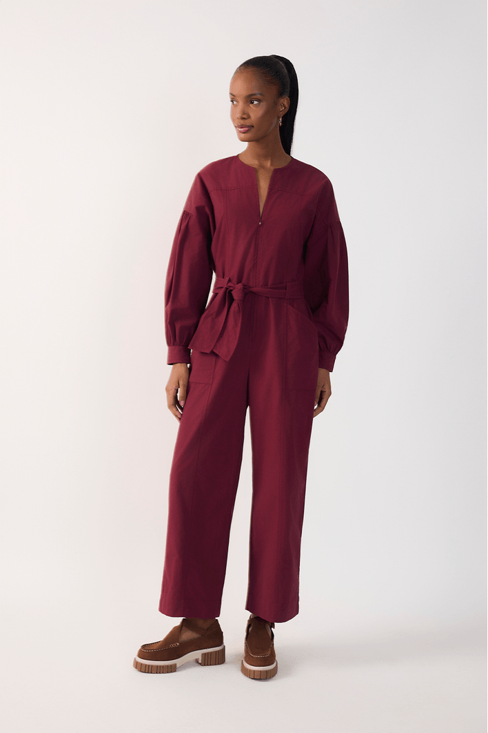 Macacão Algodão Decote Tesoura