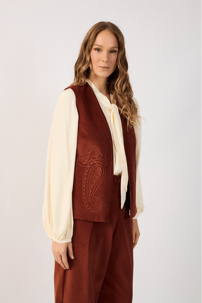 Colete Veludo Cotelê