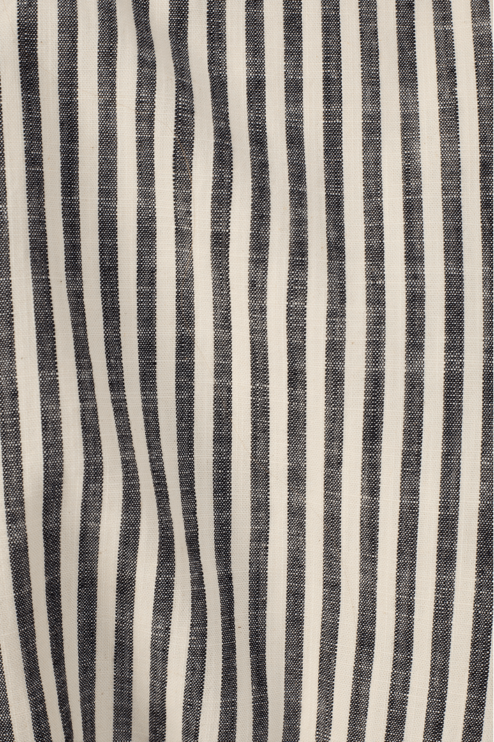 Casaco Sarja Linho Listra Black