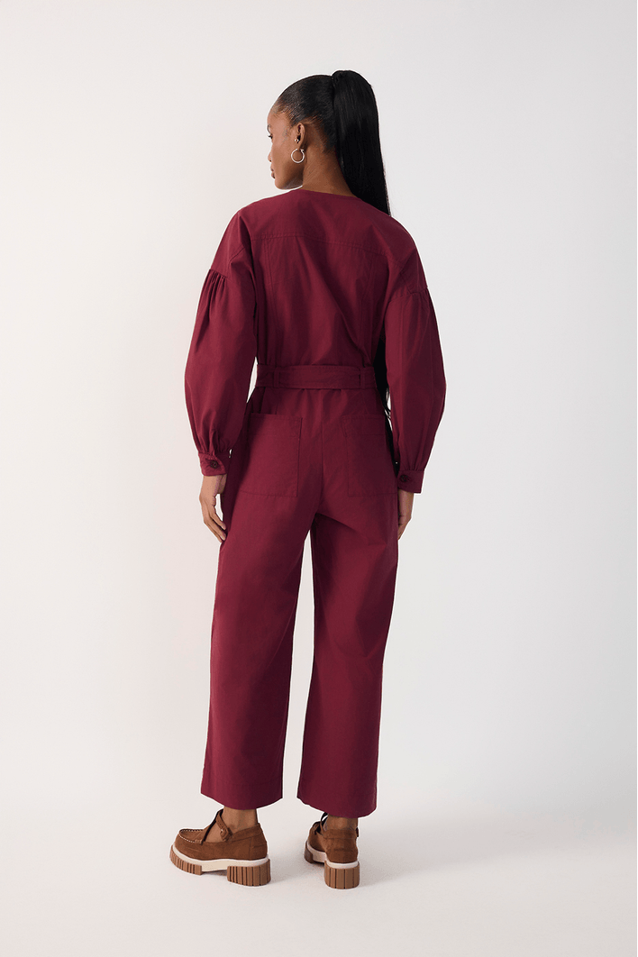 Macacão Algodão Decote Tesoura