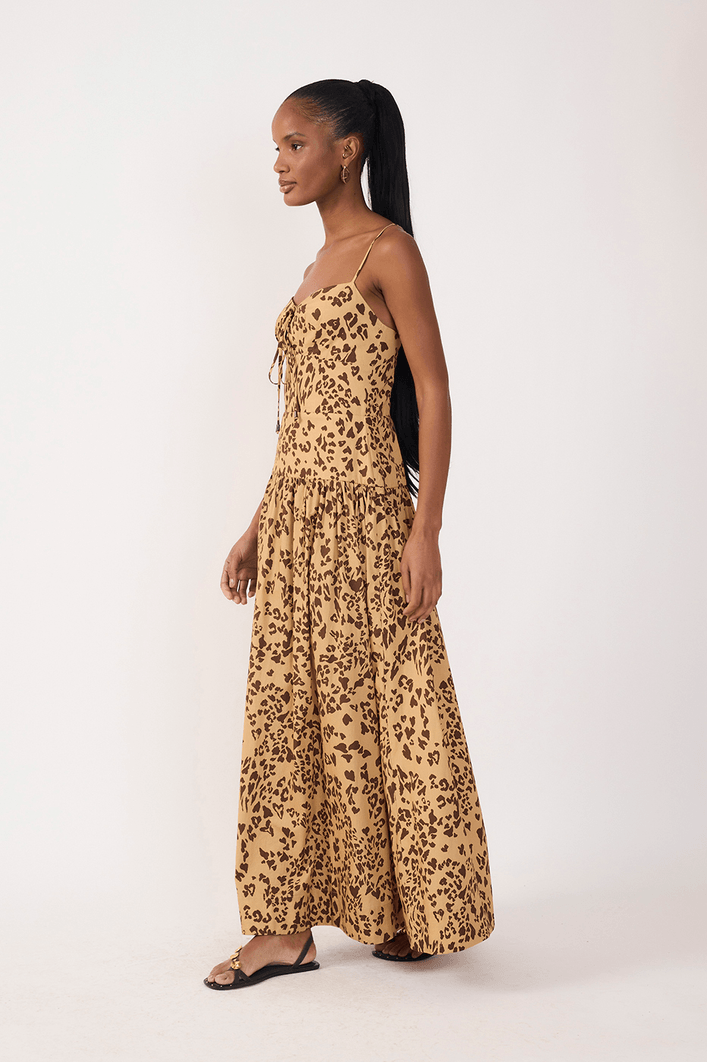 Vestido Cropeed Tricoline Est Selvagem