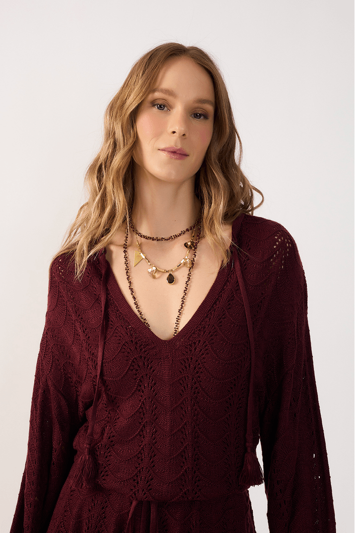 Vestido Tricot Bata