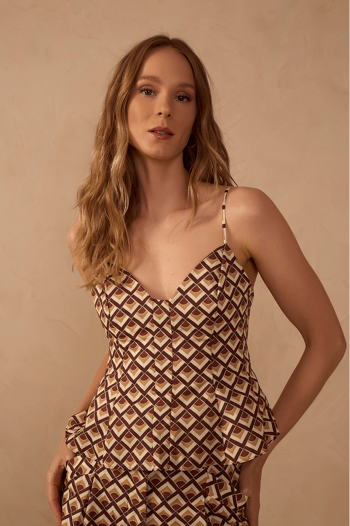 Blusa Peplum Est Poente