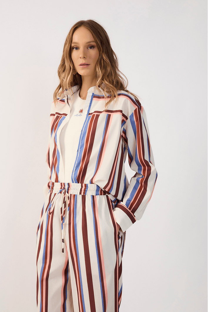 Camisa Ampla Listra Bruma