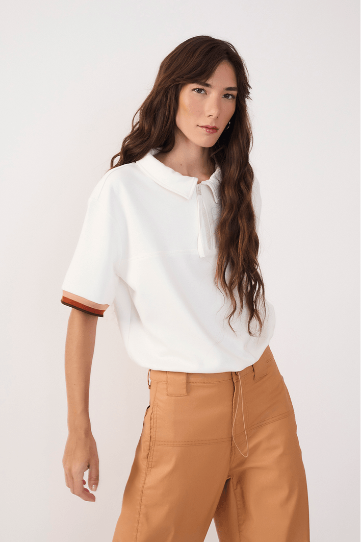 Blusa Polo Malha Alfaiataria