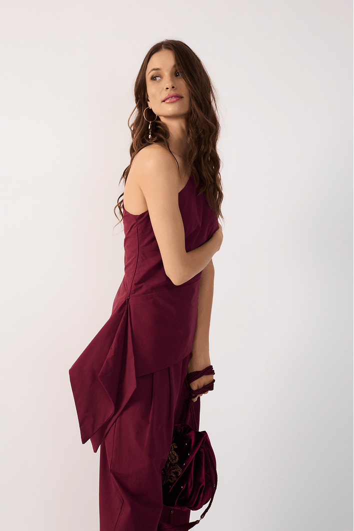 Blusa Algodão Assimétrica