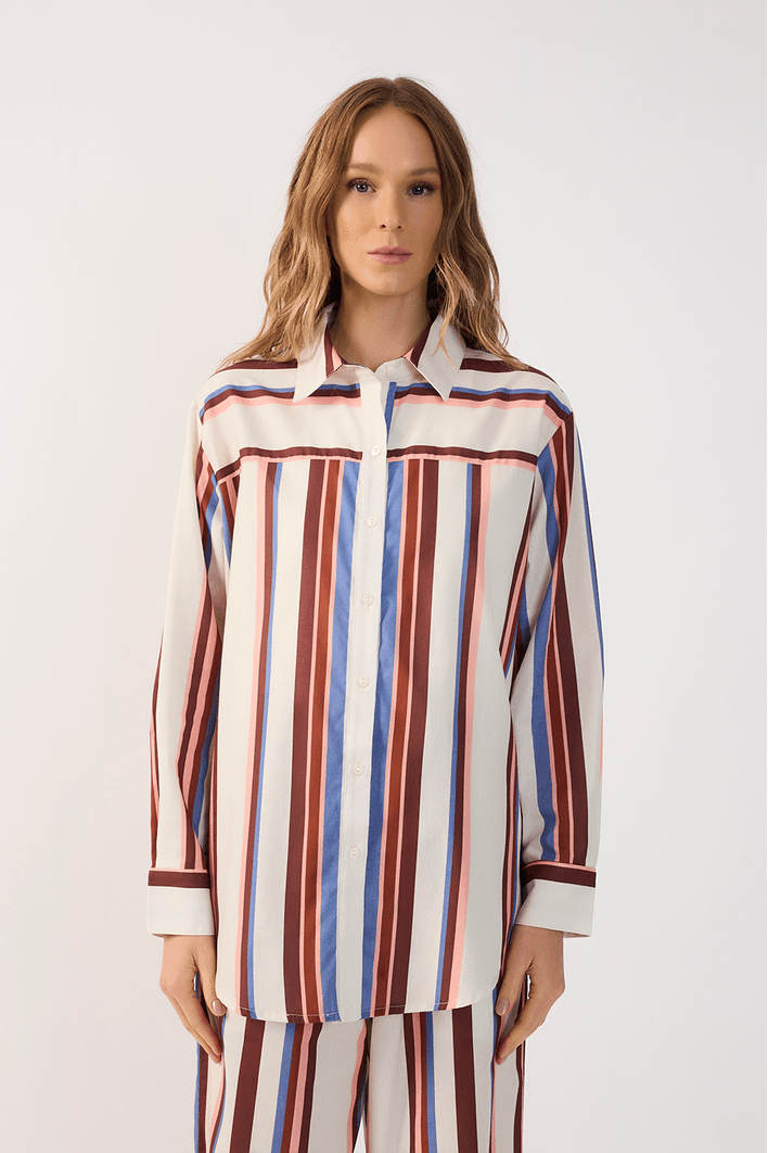 Camisa Ampla Listra Bruma