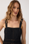 Blusa Jeans Pespontos Black