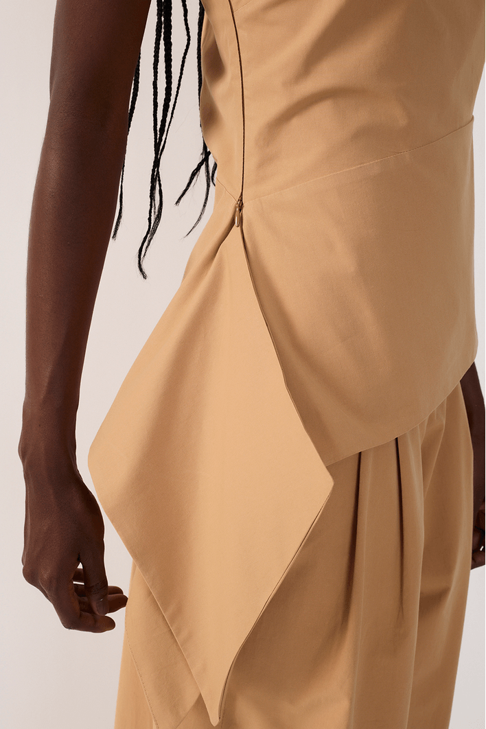 Blusa Algodão Assimétrica