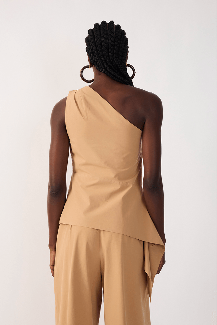 Blusa Algodão Assimétrica