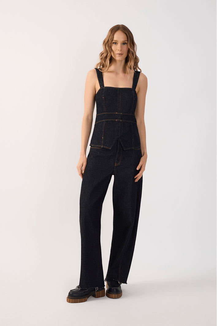 Calça Jeans Barrel Black
