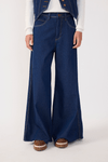Calça Jeans Pantalona Dark Pespontos