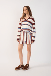 Short Com Bolso Est Listra Bruma
