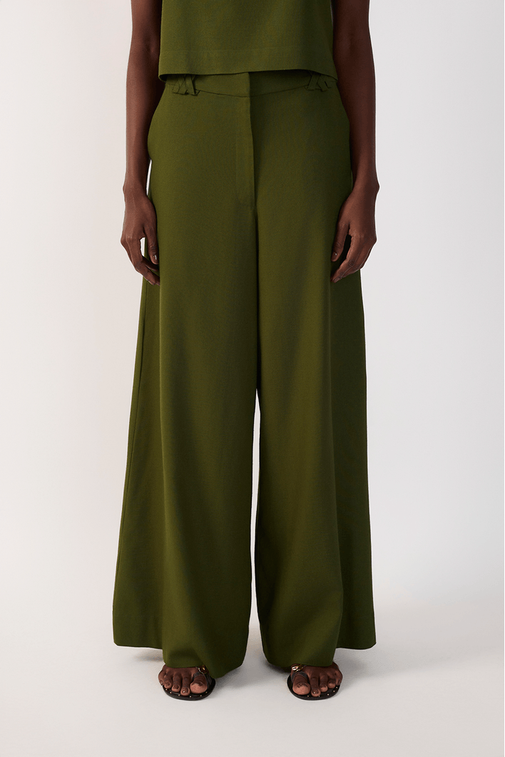 Calça Pantalona Linho