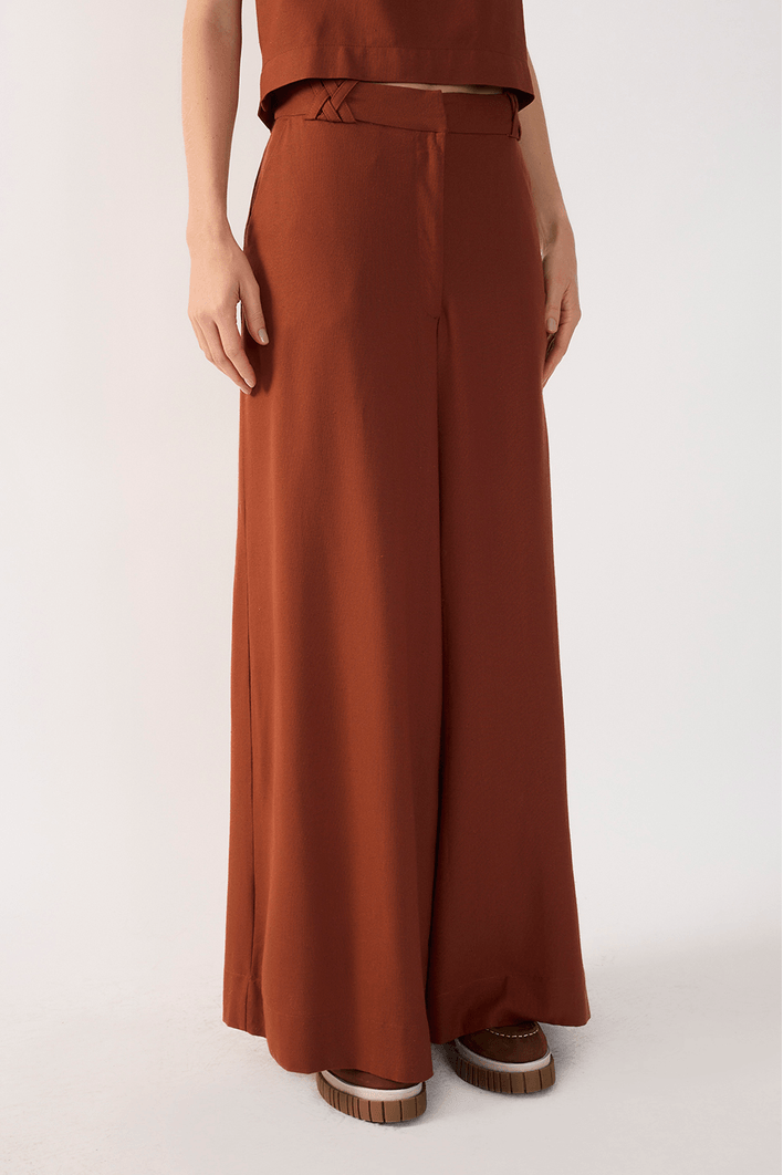 Calça Pantalona Linho
