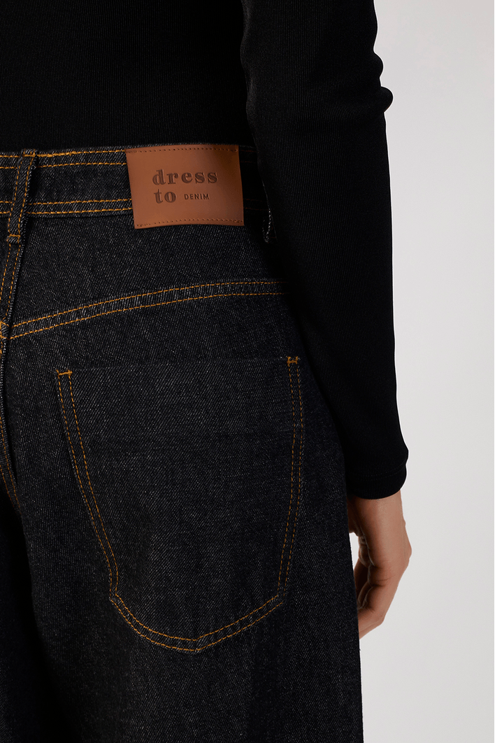 Calça Jeans Barrel Black