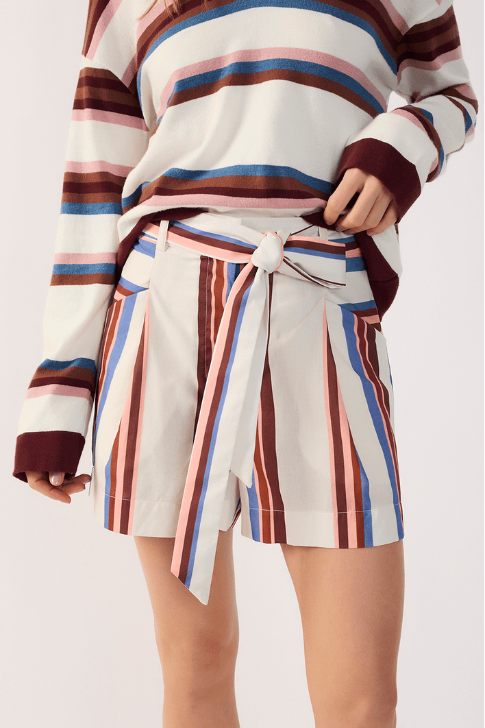 Short Com Bolso Est Listra Bruma