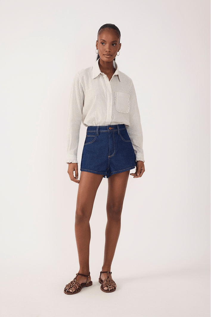 Short Jeans Dark Pespontos