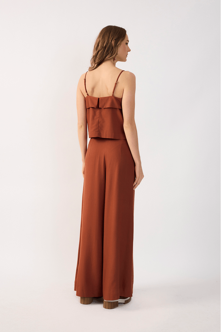 Calça Pantalona Linho