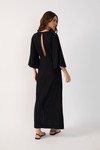 Vestido Cropped Linho Decote Vazado