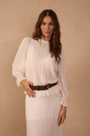 Blusa Renda Gola Alta