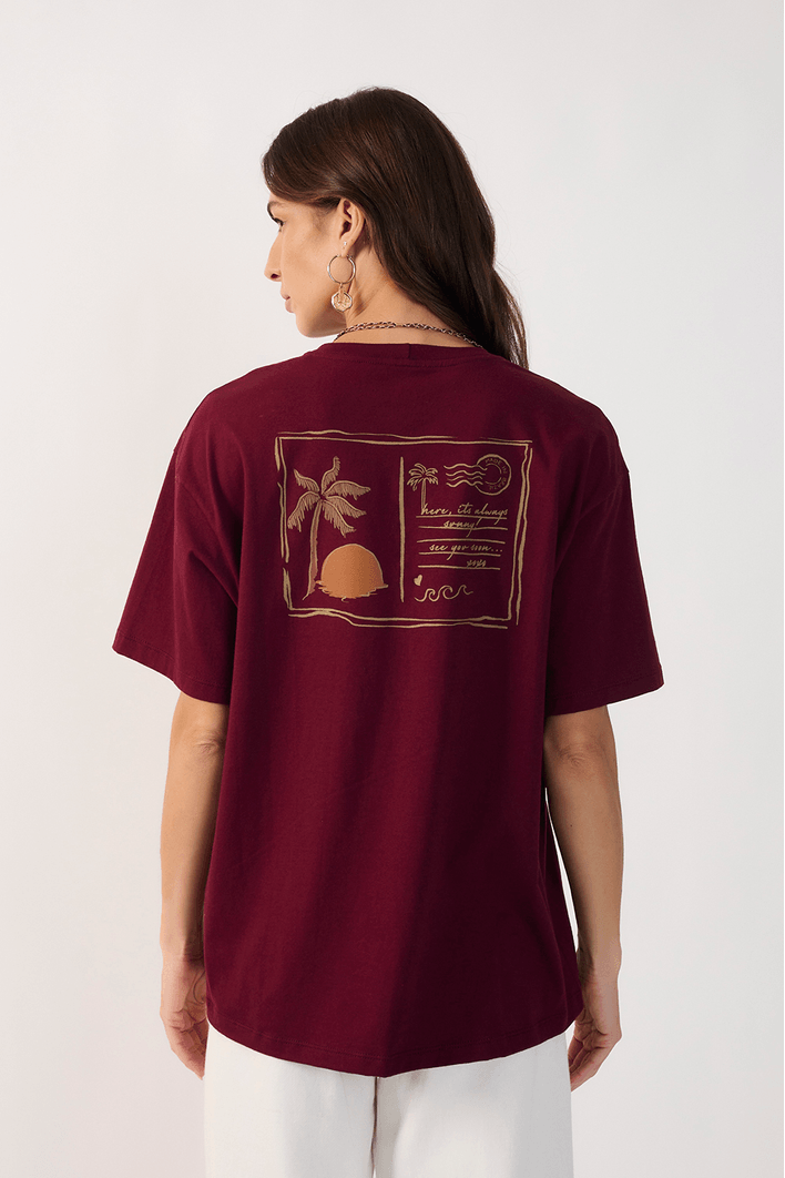 T-shirt Silk Postal