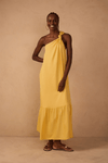 Vestido Cropped Linho Ombro Só