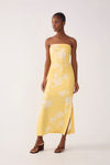 Vestido Linho Cropped Estampa Clareza