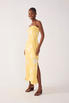 Vestido Linho Cropped Estampa Clareza