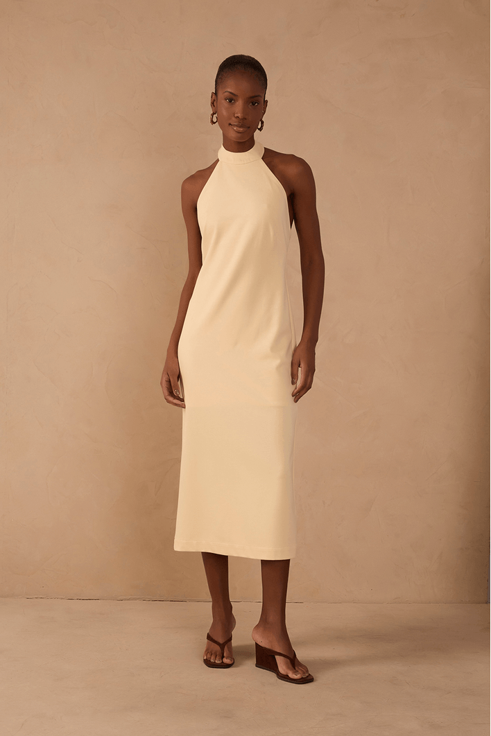 Vestido Frente Única Malha Alfaiataria