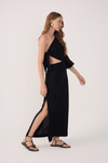 Vestido Linho Amarração Ombro Só