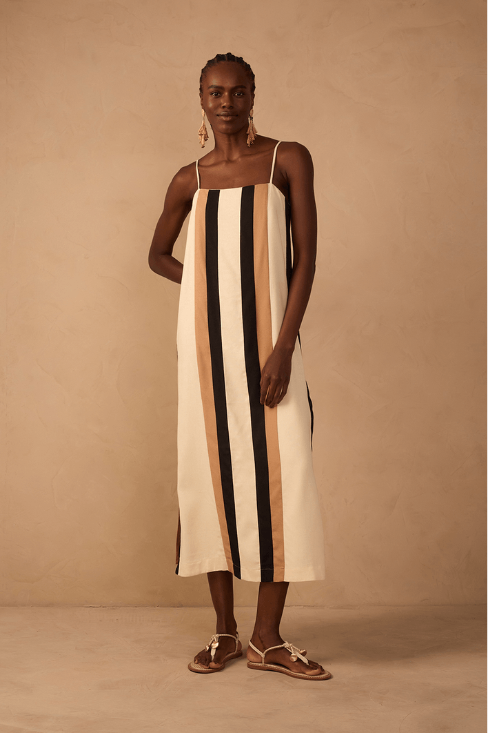 Vestido Midi Linho Color