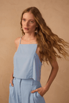 Blusa Linho Quadradinha