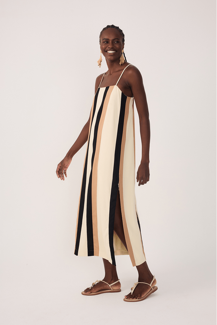 Vestido Midi Linho Color