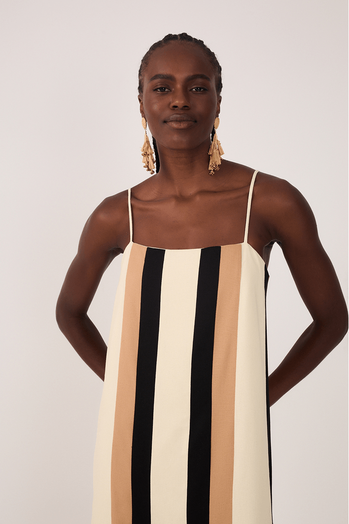 Vestido Midi Linho Color