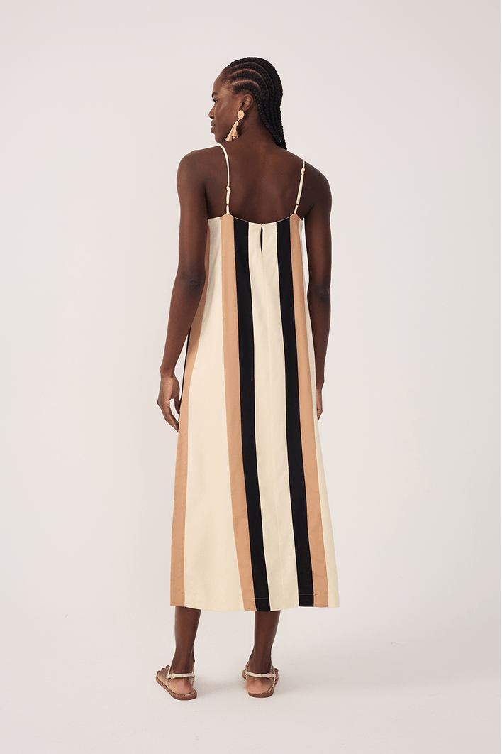 Vestido Midi Linho Color