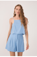 Blusa Linho Quadradinha