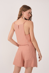 Blusa Linho Quadradinha